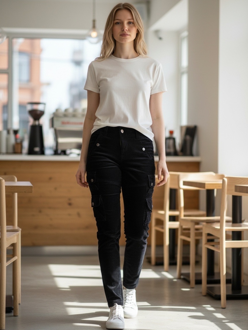 Ralph Lauren Black Skinny Cargo Jeans